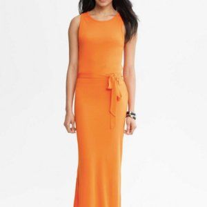 Size Small, Orange Maxi Dress, Banana Republic